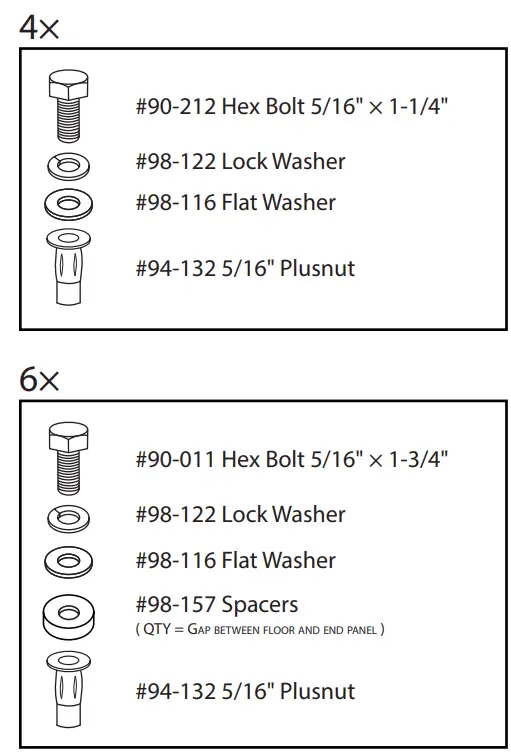 RANGER DESIGN N4 RA84-3 Shelving - Fastener 1
