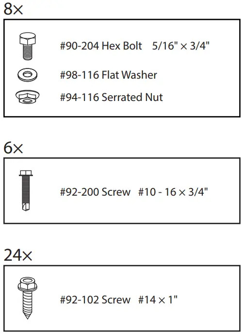 RANGER DESIGN N4 RA84-3 Shelving - Fastener