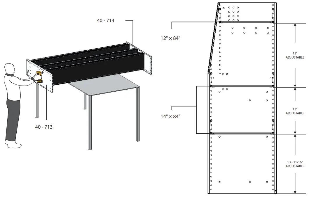 RANGER DESIGN N4 RA84-3 Shelving - PHASE 1