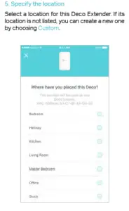 Speacify the Location