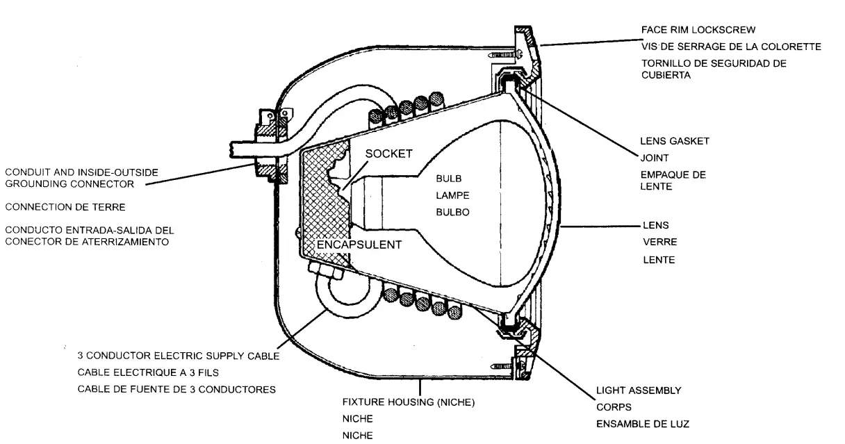 HAYWARD SP0580 AstroLite White Incandescent Pool Light fig 9