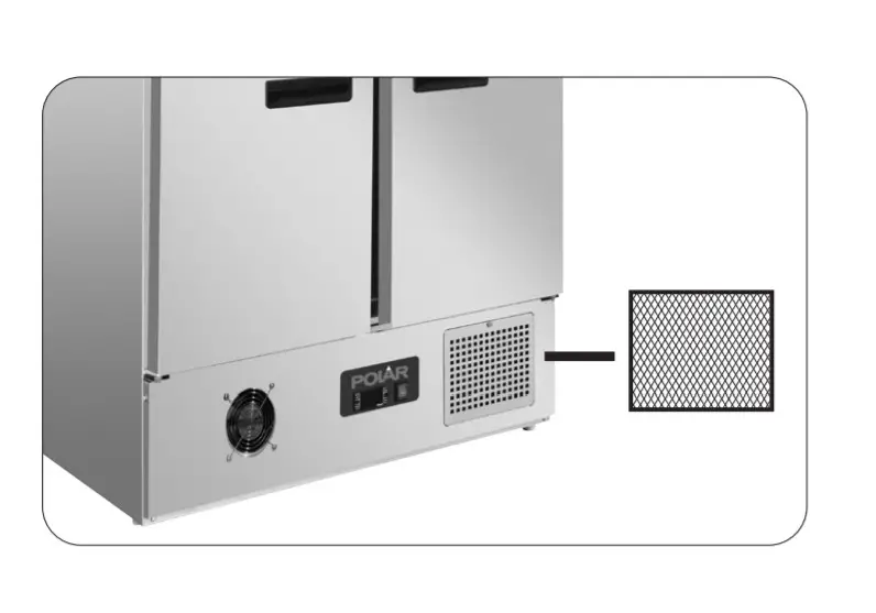 POLAR Stainless Steel Pizza Salad Prep - Condenser Filter