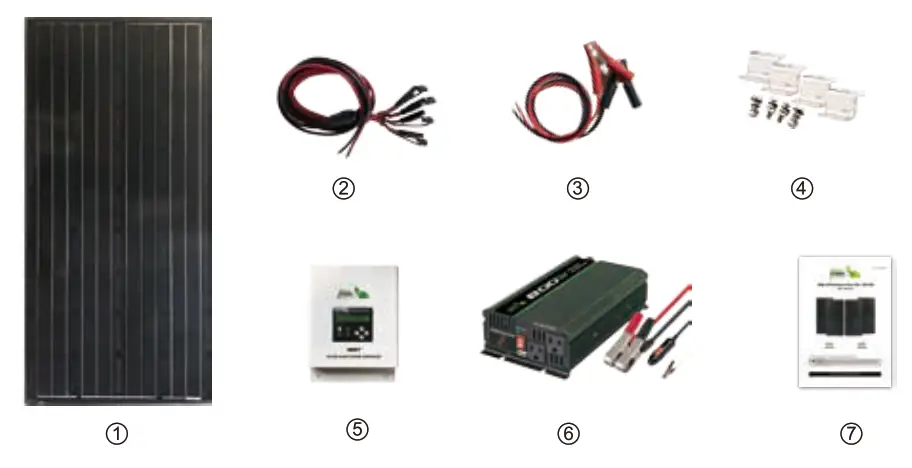 Crystalline Off Grid 12-Volt High Performance Complete Solar Panel Kit - FIg