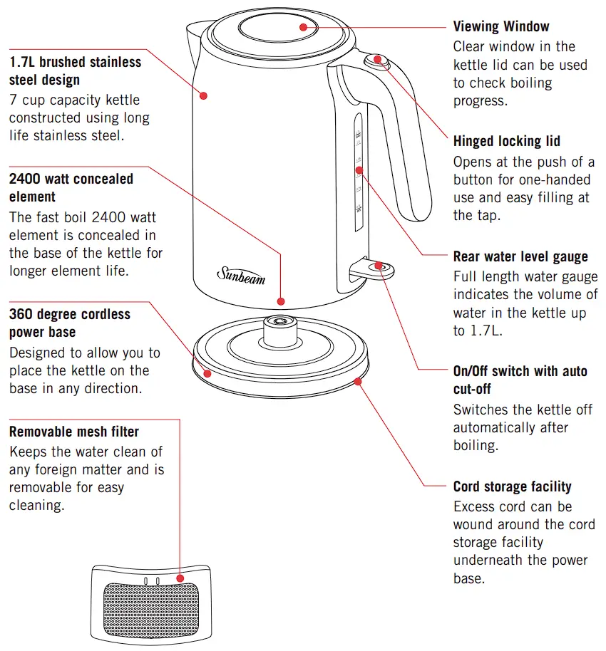 Features of your Maestro Kettle