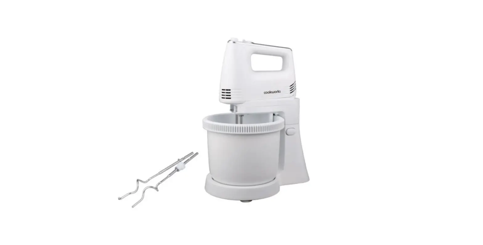 Cookworks Hm9108a-gs Hand And Stand Mixer With Accessories User Manual