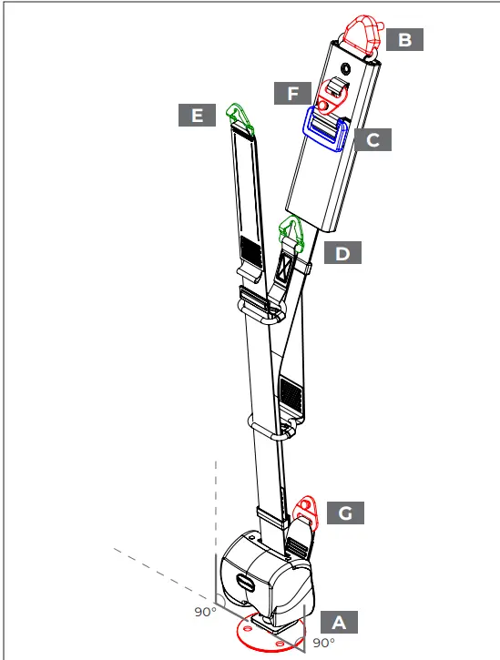 BraunAbility P-WBR Pin Wav Occupant Belt 10