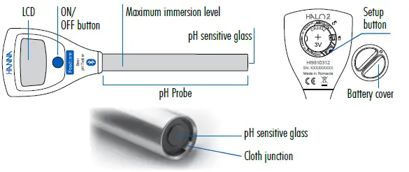 HANNA-HI9810312-Wireless-pH-Tester-for-Beer-FIG-1