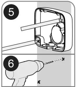 Attaching the door sensor