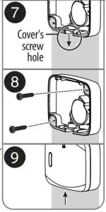 Attaching the door sensor