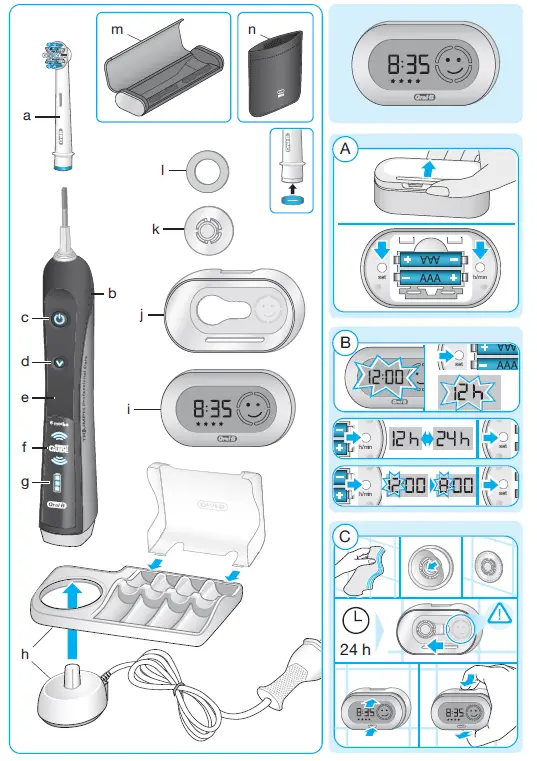 Oral-B Pro 7000 SmartSeries Black Electronic Power Rechargeable Toothbrush (1)