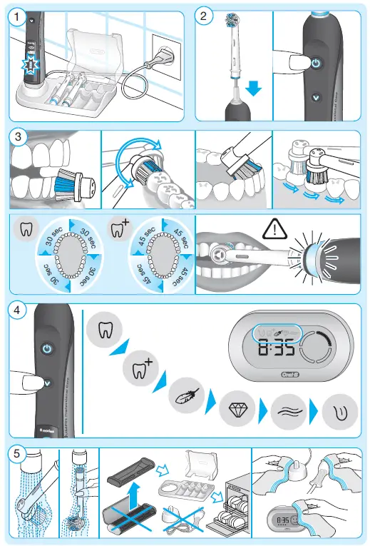 Oral-B Pro 7000 SmartSeries Black Electronic Power Rechargeable Toothbrush (2)