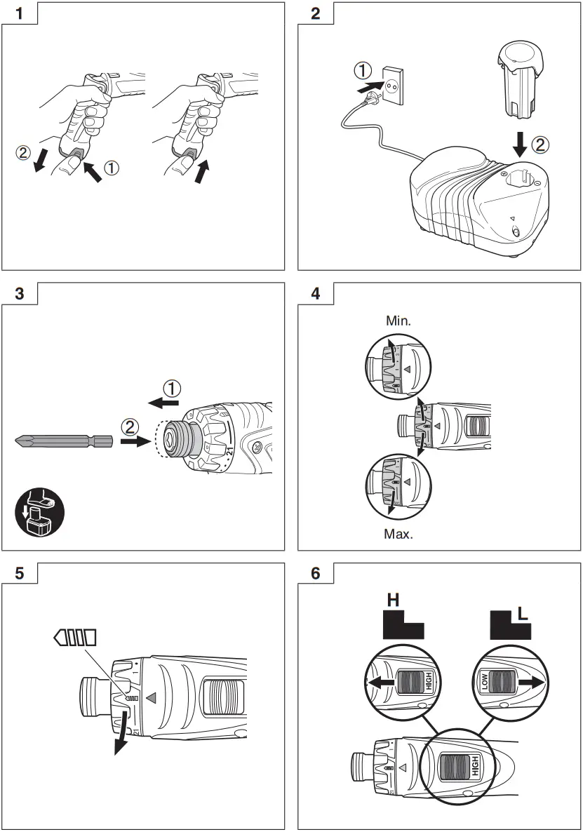 HiKOKI DB3DL2 3 6V Cordless Driver Drill - Fig 1