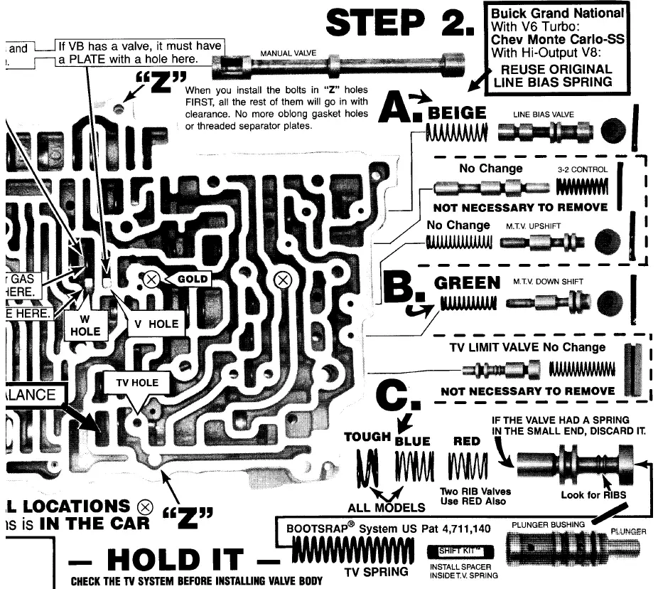 TRANSGO-SK200-4R-B-Valve-Body-ACCM-Servo-Kit-Instruction-Manual-fig-4