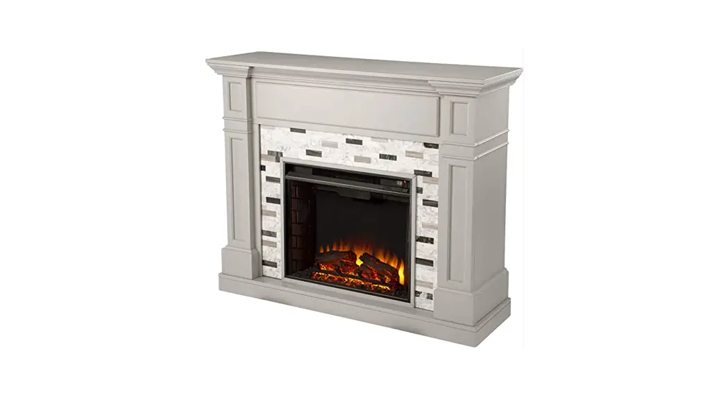 Southern Enterprises Hd053820 Breah 56 In. Color Changing Electric Fireplace In Graywashed And Gold Installation Guide