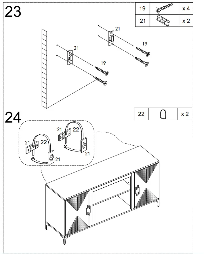 Southern ENTERPRISES HD053820 Breah 56 in. Color Changing Electric Fireplace in Graywashed and Gold - fig 17