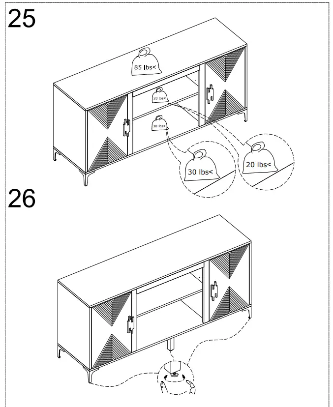 Southern ENTERPRISES HD053820 Breah 56 in. Color Changing Electric Fireplace in Graywashed and Gold - fig 18
