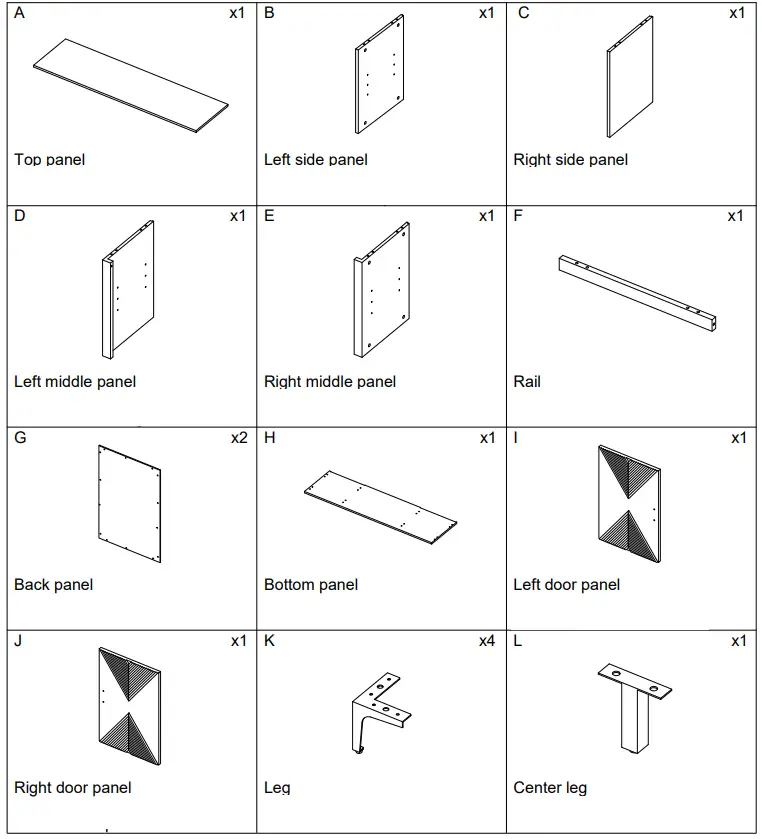 Southern ENTERPRISES HD053820 Breah 56 in. Color Changing Electric Fireplace in Graywashed and Gold - fig 2