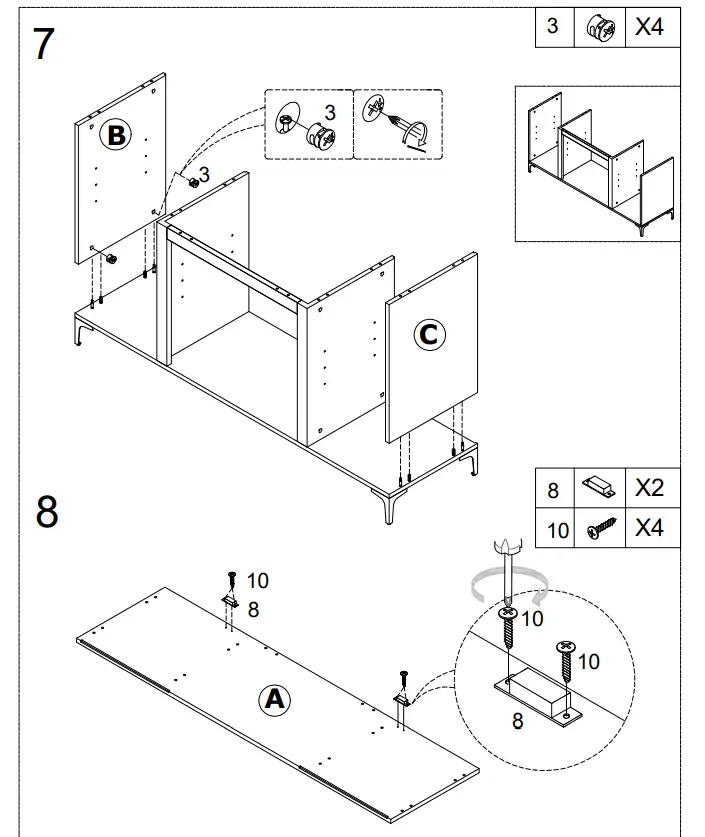 Southern ENTERPRISES HD053820 Breah 56 in. Color Changing Electric Fireplace in Graywashed and Gold - fig 9