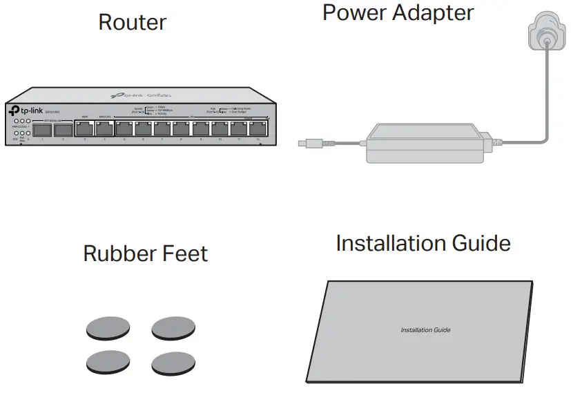 tp link Omada Gigabit VPN Router with PoE+ Ports and Controller Ability - Figure 1