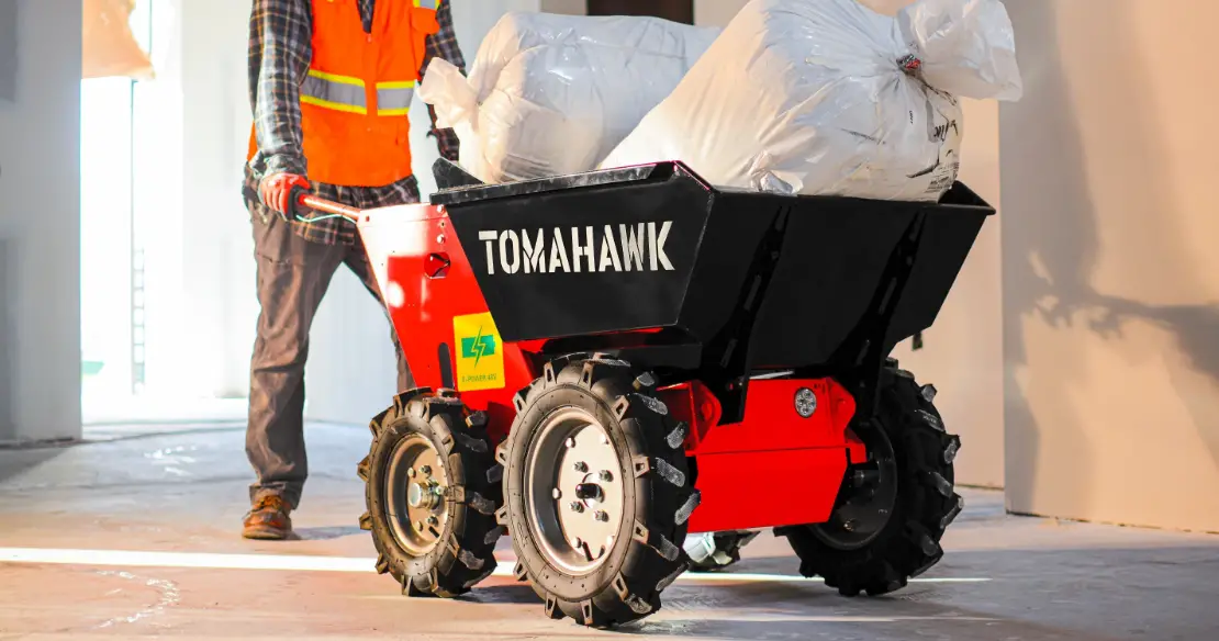 Tomahawk Tbuggy300e 30 Inch Concrete Power Buggy Electric Battery Mini Dumper User Manual
