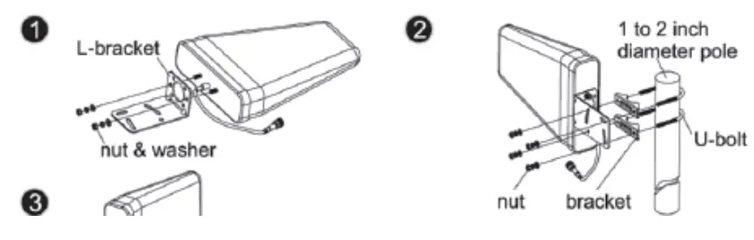 Adjust and fix the Outdoor Antenna