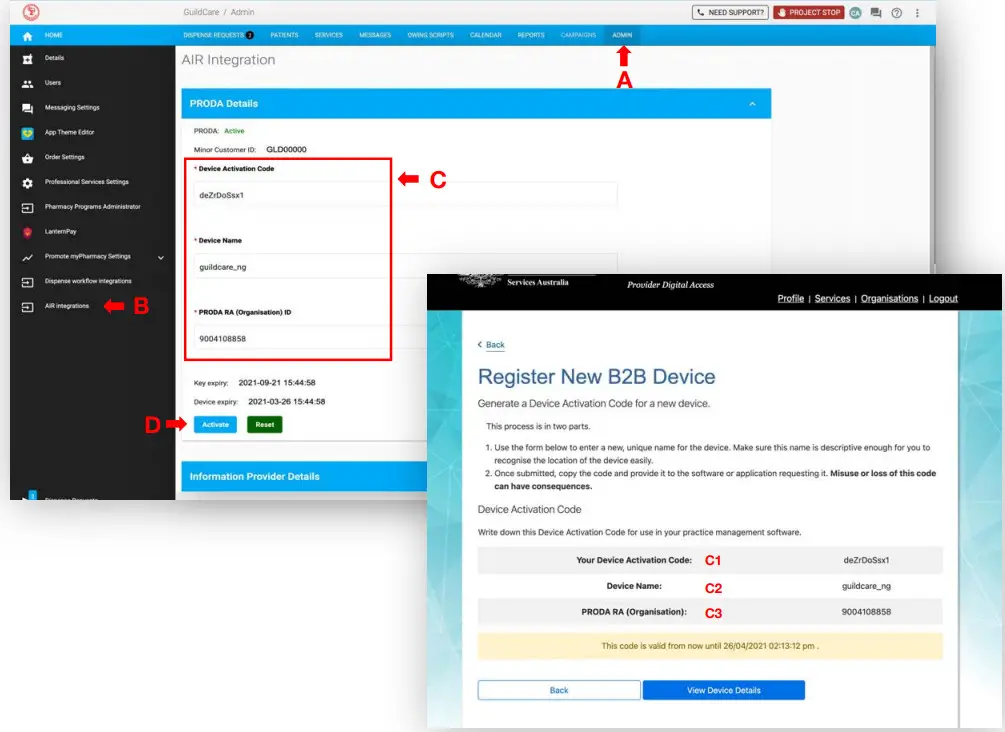 GuildCare NG AIR Integration Software - Figure 6