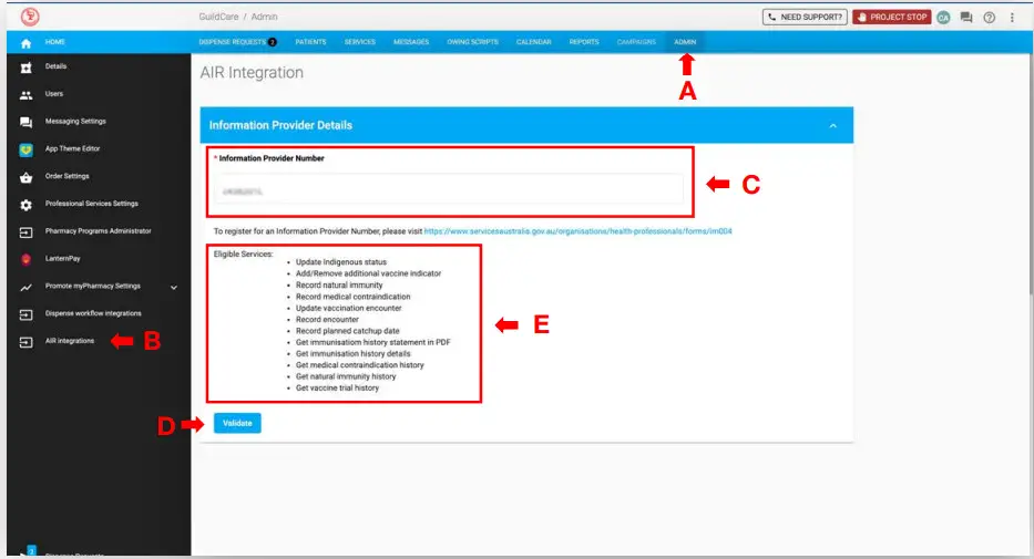 GuildCare NG AIR Integration Software - Figure 7