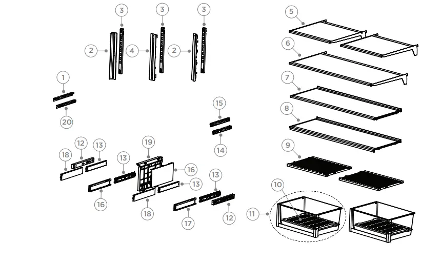FISHER-PAYKEL-RF605QDVX2-FP-AA-538L-Quad-Door-Refrigerator-Stainless-Steel-fig-7