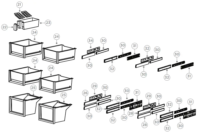 FISHER-PAYKEL-RF605QDVX2-FP-AA-538L-Quad-Door-Refrigerator-Stainless-Steel-fig-8