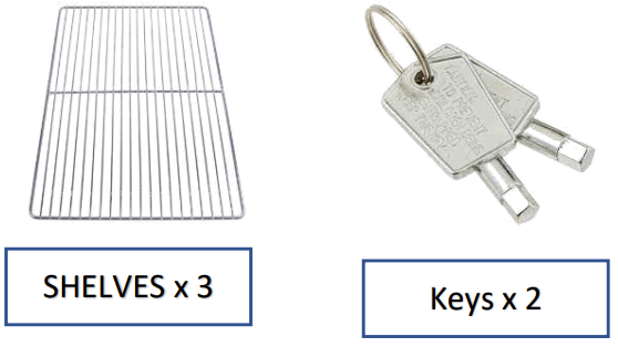 EUROCHILL BT120 Counter Top Refrigerator - INSIDE THE UNIT