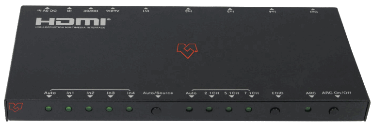 VigilLink VL SW41 1 4X1 HDMI 2.0 Switch with Audio ARC 18Gbps -