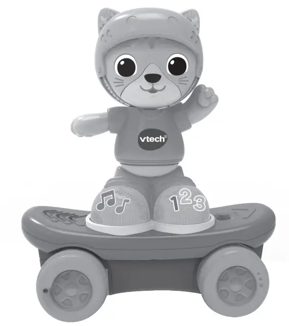 vtech Pull Back Skater Cat