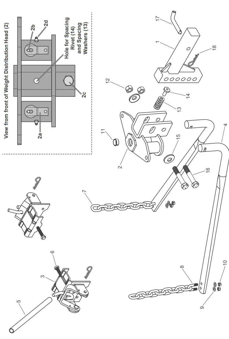 HAUL MASTER 67649 10,000 Lb. Capacity Weight Distributing Hitch System - Fig12