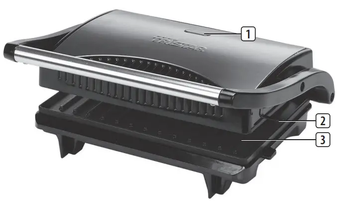 TRiSTAR GR-2846 Lockable Electric Grill - Fig 1