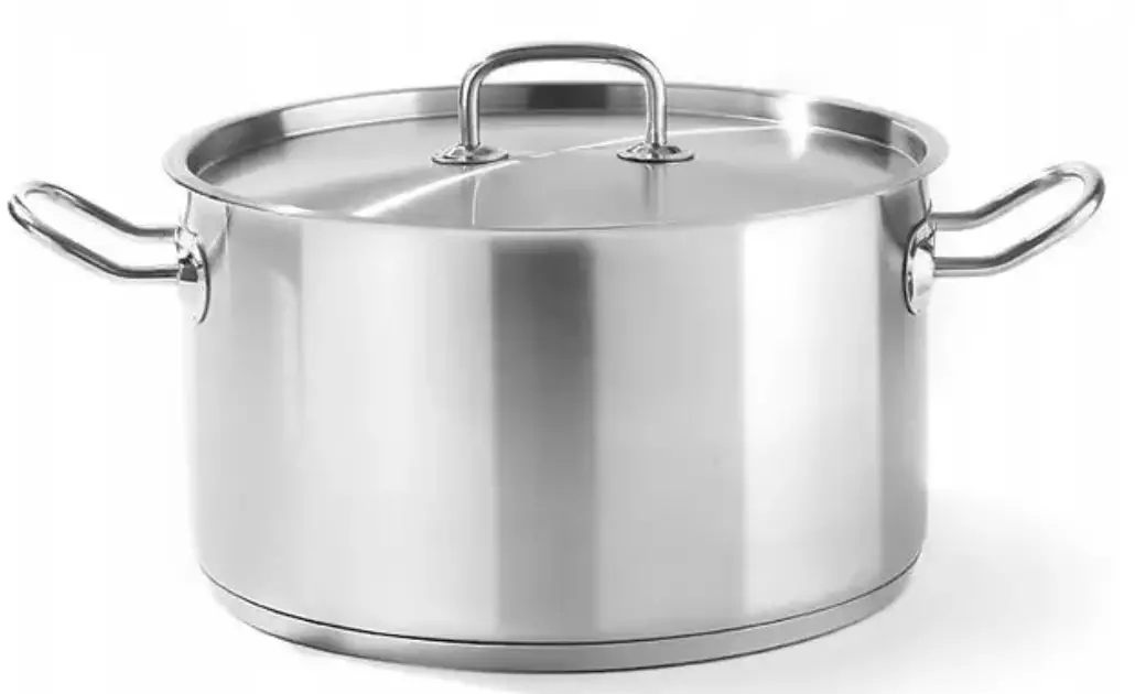 HENDI Stainless Steel Casserole Low 12 Liter Profi Line Lid I
