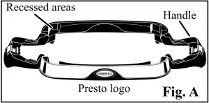 A PRESTO 16-inch Electric Foldaway Skillet - Fig. A