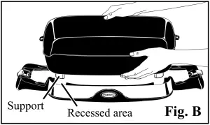 A PRESTO 16-inch Electric Foldaway Skillet - Fig. B