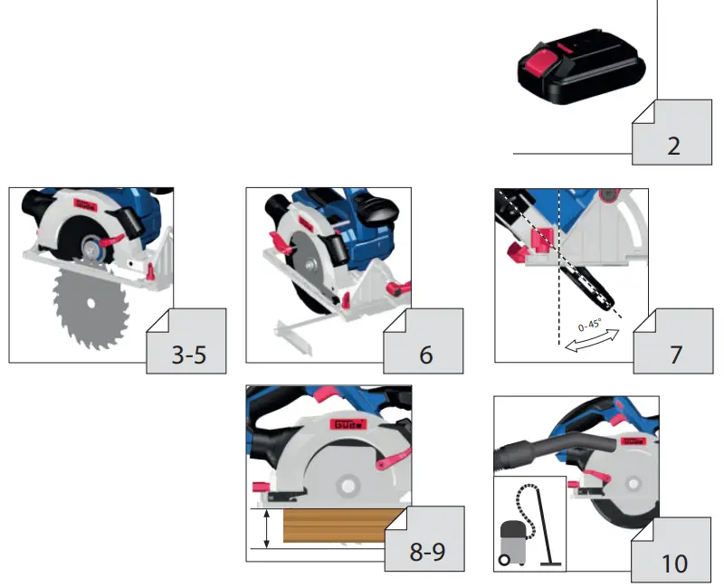 Gude KS 18 58517 Circular Saw - Fig 2