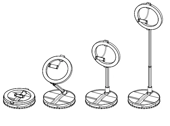 ON AIR 7330 Halo Travel Pro LED RingLight - PRODUCT OVERVIEW & FUNCTIONS