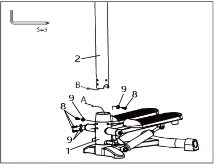 Kmart 43236046 Upright Cardio Steppe - fig 1