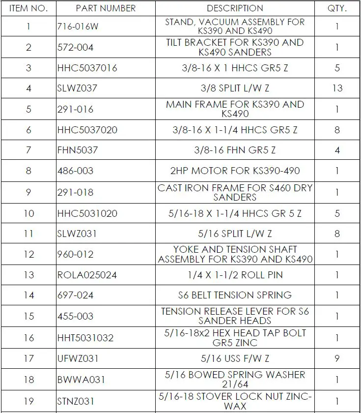KALAMAZOO-KS390V-Belt-Grinder-fig-14