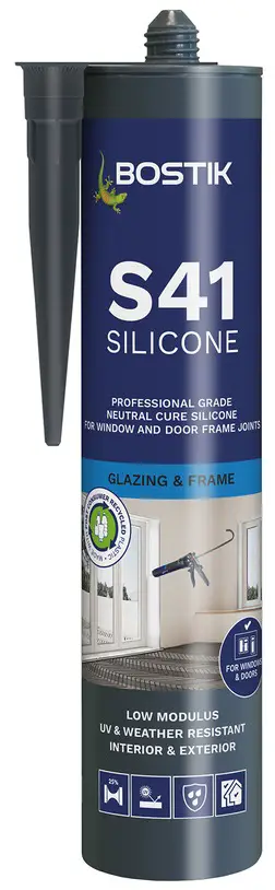 BOSTIK S41 Window and Door Frame Silicone 310ml Anthracite