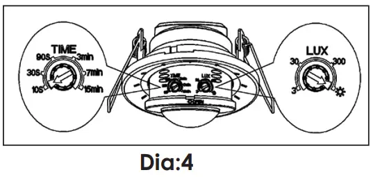 GREEN BROOK OD105 ‘Orion Range’ Infra-red Motion Detector Ceiling Mounted - TESTING