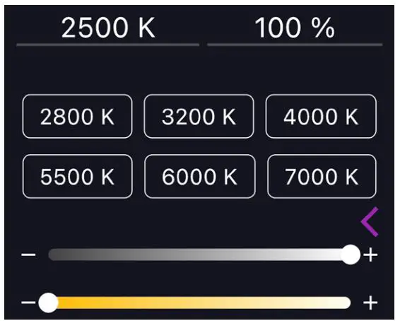 genaray TIR-1X1B Bright Beast 1×1 Bi-Color Panel User Manual - CCT MODE
