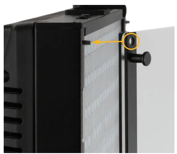 genaray TIR-1X1B Bright Beast 1×1 Bi-Color Panel User Manual - MOUNTING THE DIFFUSER