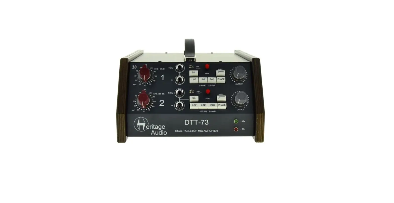 Heritage Audio Dtt-73 2-channel Class A Portable Mic-line Preamp User Manual Heritage Audio Dtt-73 2-channel Class A Portable Mic-line Preamp User Manual