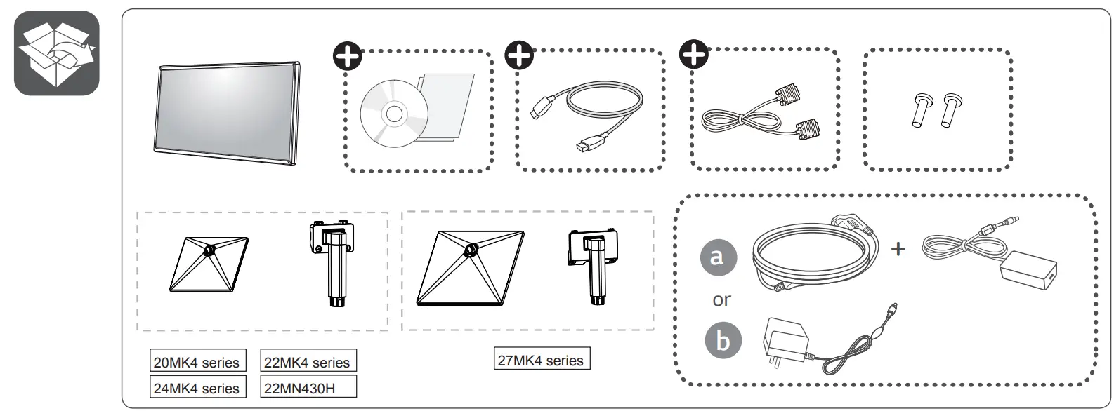 LG 22MN430H LED LCD Computer Monitor - Figure 1