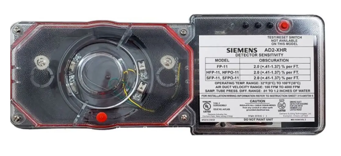 Siemens Ad2-xhr Air Duct Monitoring Housings Instruction Manual