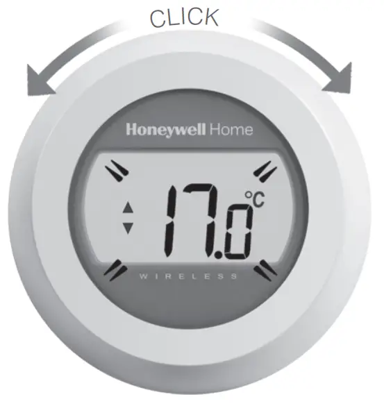 Honeywell T87RF Single Zone Thermostat -fig