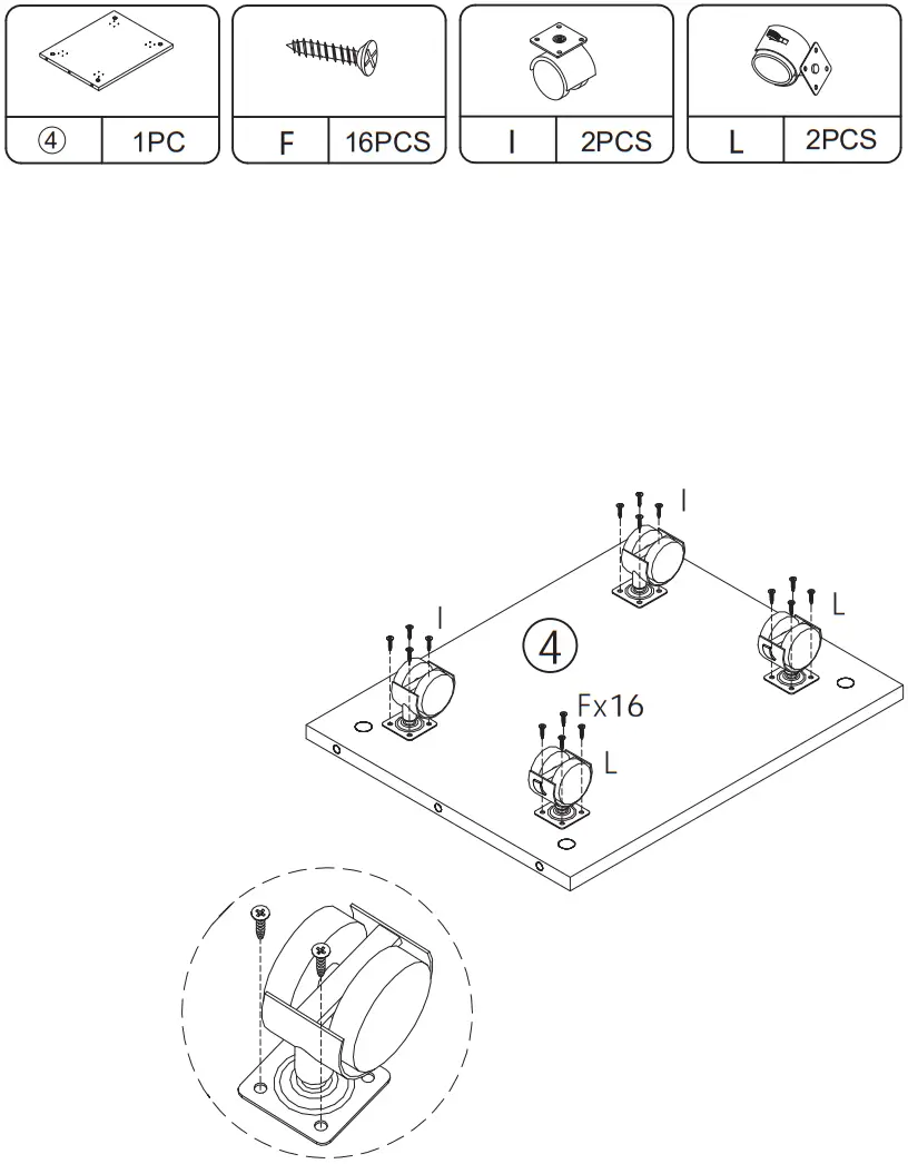 JAXPETY MR11Y0180 Barber Stations Storage Cabinet with Drawer - ASSEMBLY 1